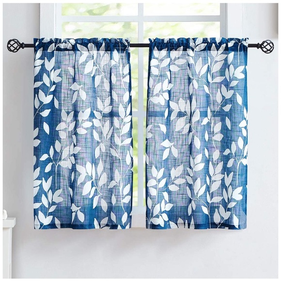 Navy curtains - 4 Panels - Picture 1 of 4